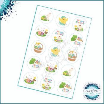 Easter Bunny Cupcake Toppers