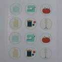 Edible Cupcake Toppers x 12 - Sewing Theme