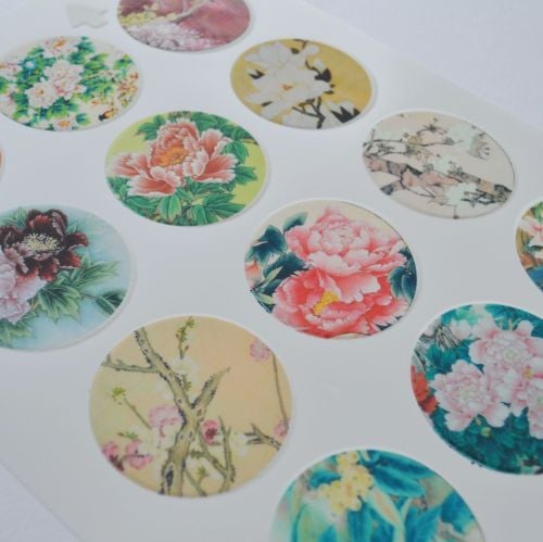 Edible Cupcake Toppers x 12 - Exotic Flowers
