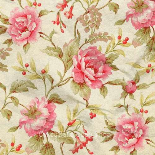 Edible Icing Sheet or Wafer Paper - Rose Flock Design
