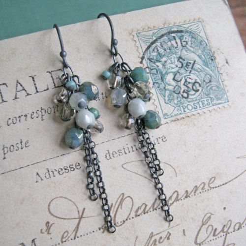 Cluster Drop Opulence Earrings