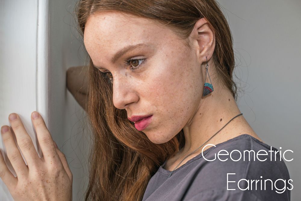Geometric Earrings Website image