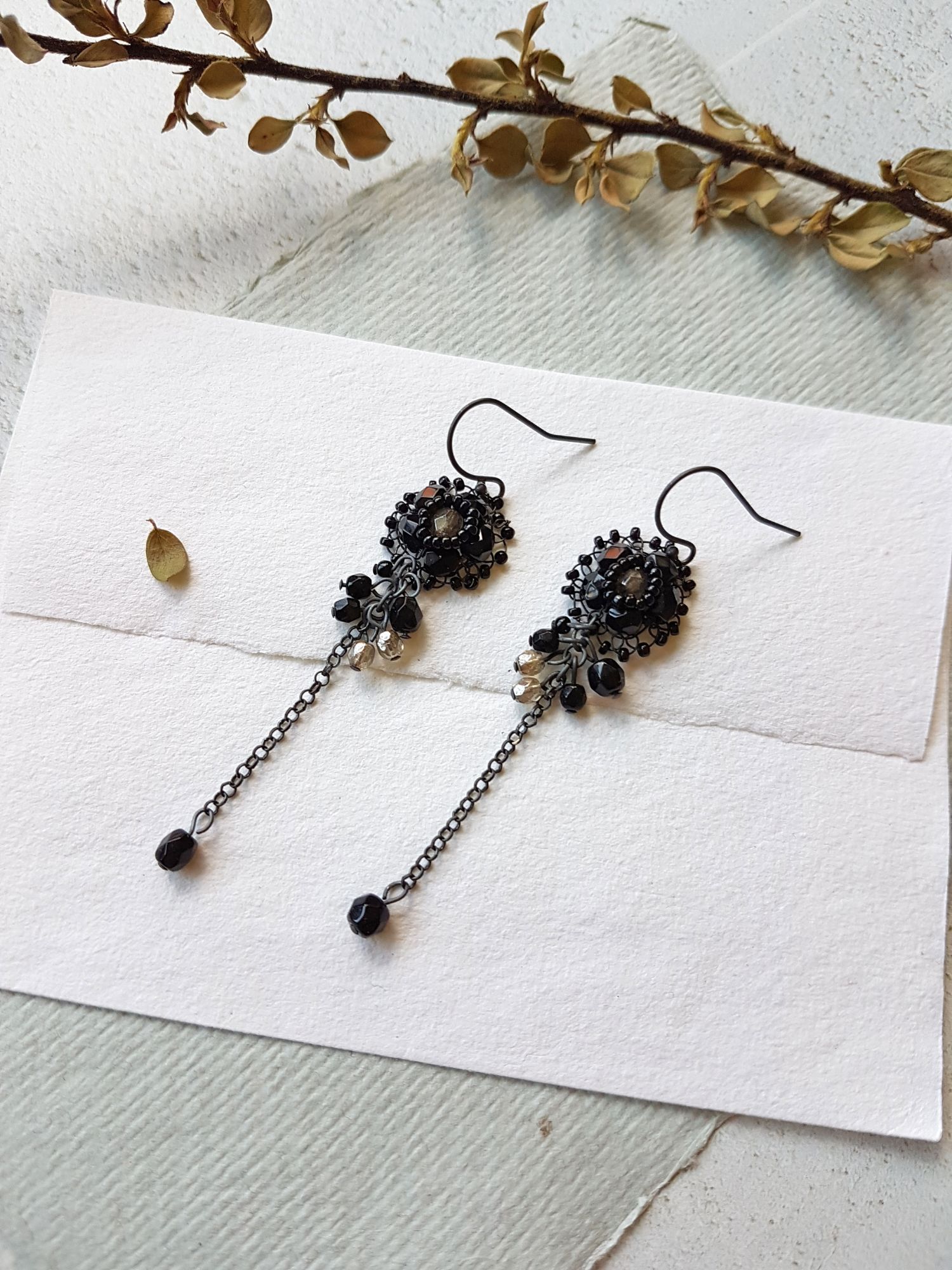 Cluster earrings by Judith Brown