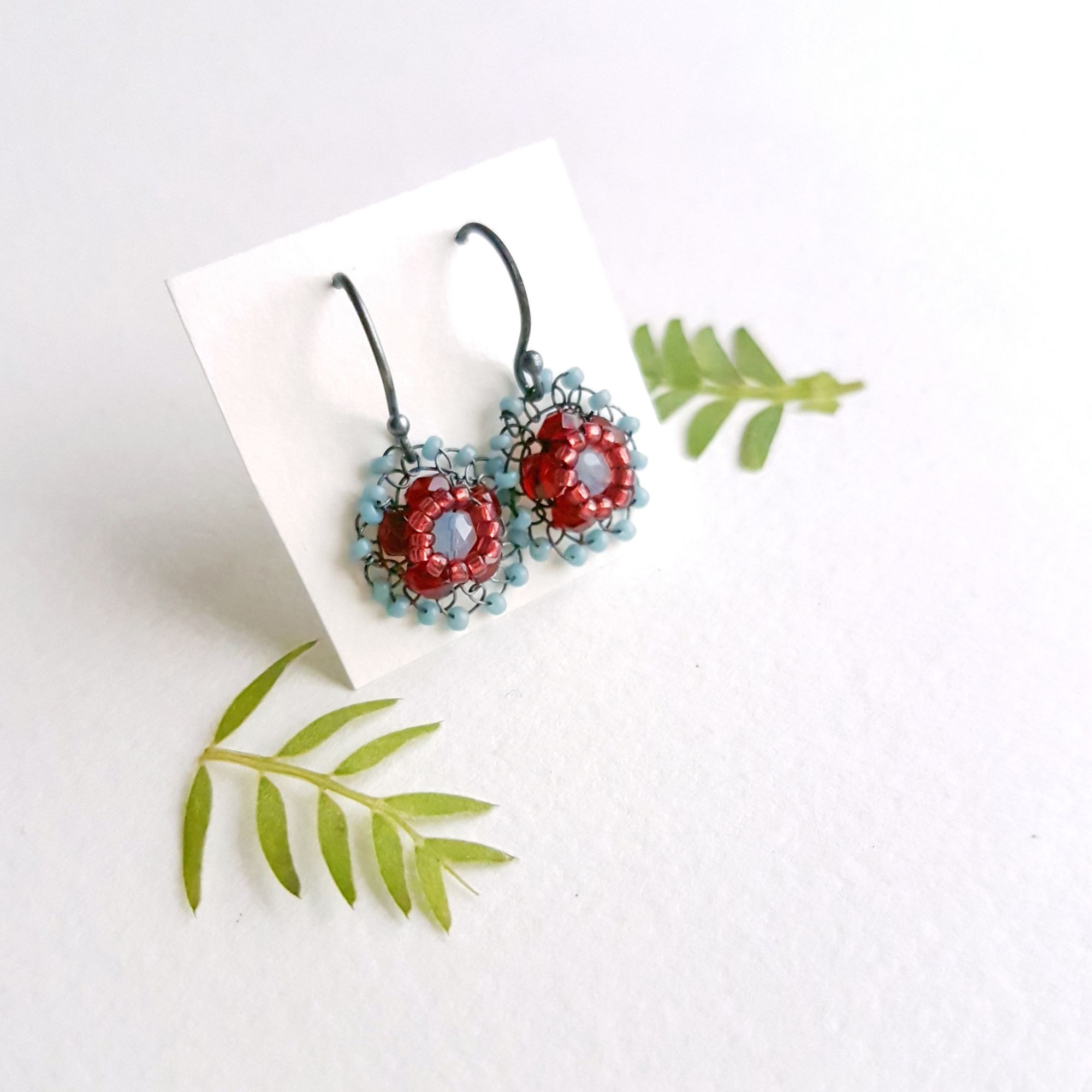 Small flower earrings Judith Brown Jewellery