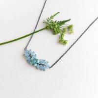 <!-- 003 -->Beaded Foliage Necklace - More Colours