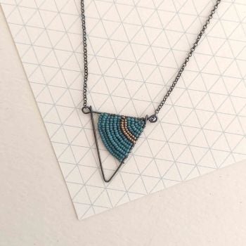 SALE Small triangle necklace