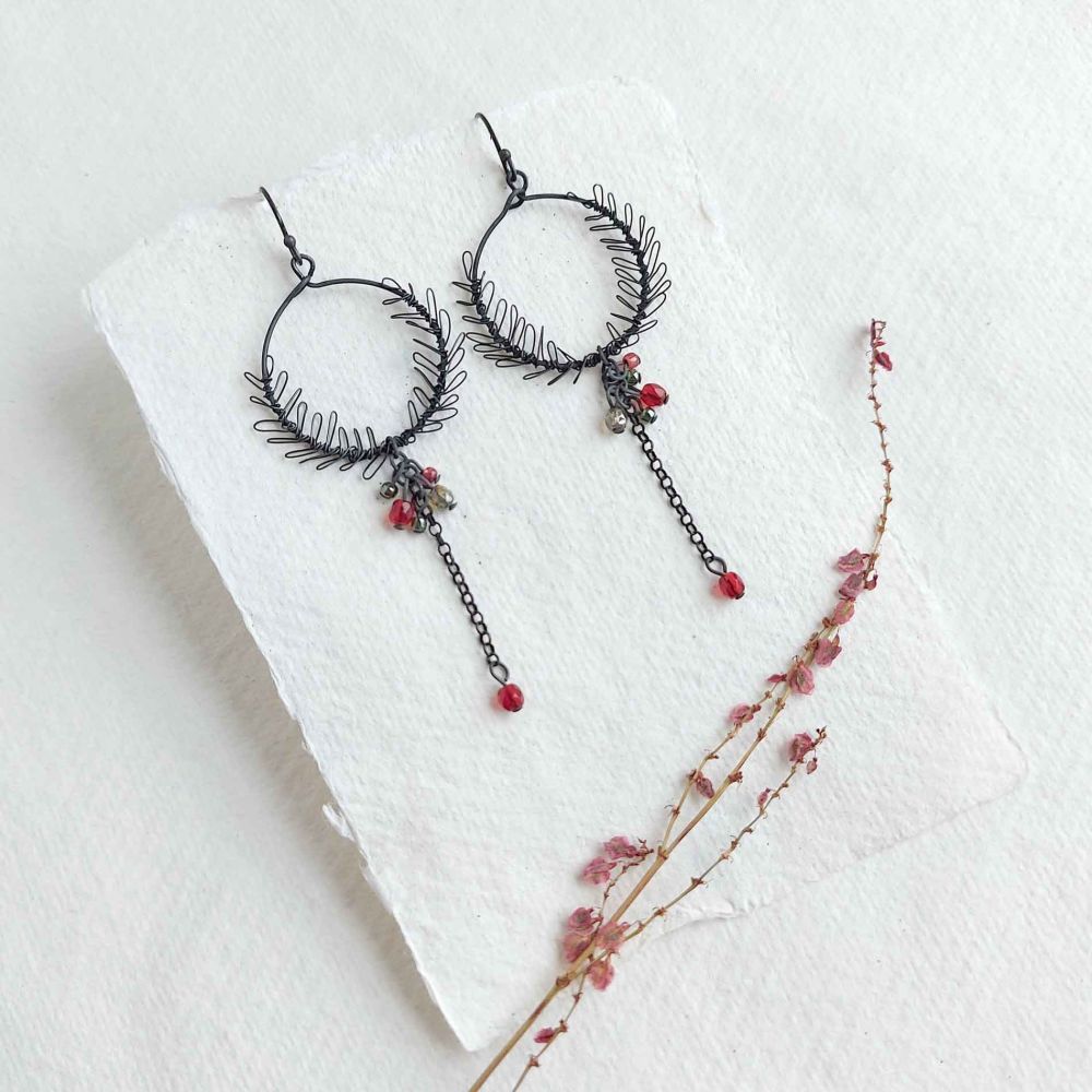NEW Small Garland Frond Drop Earrings - More Colours