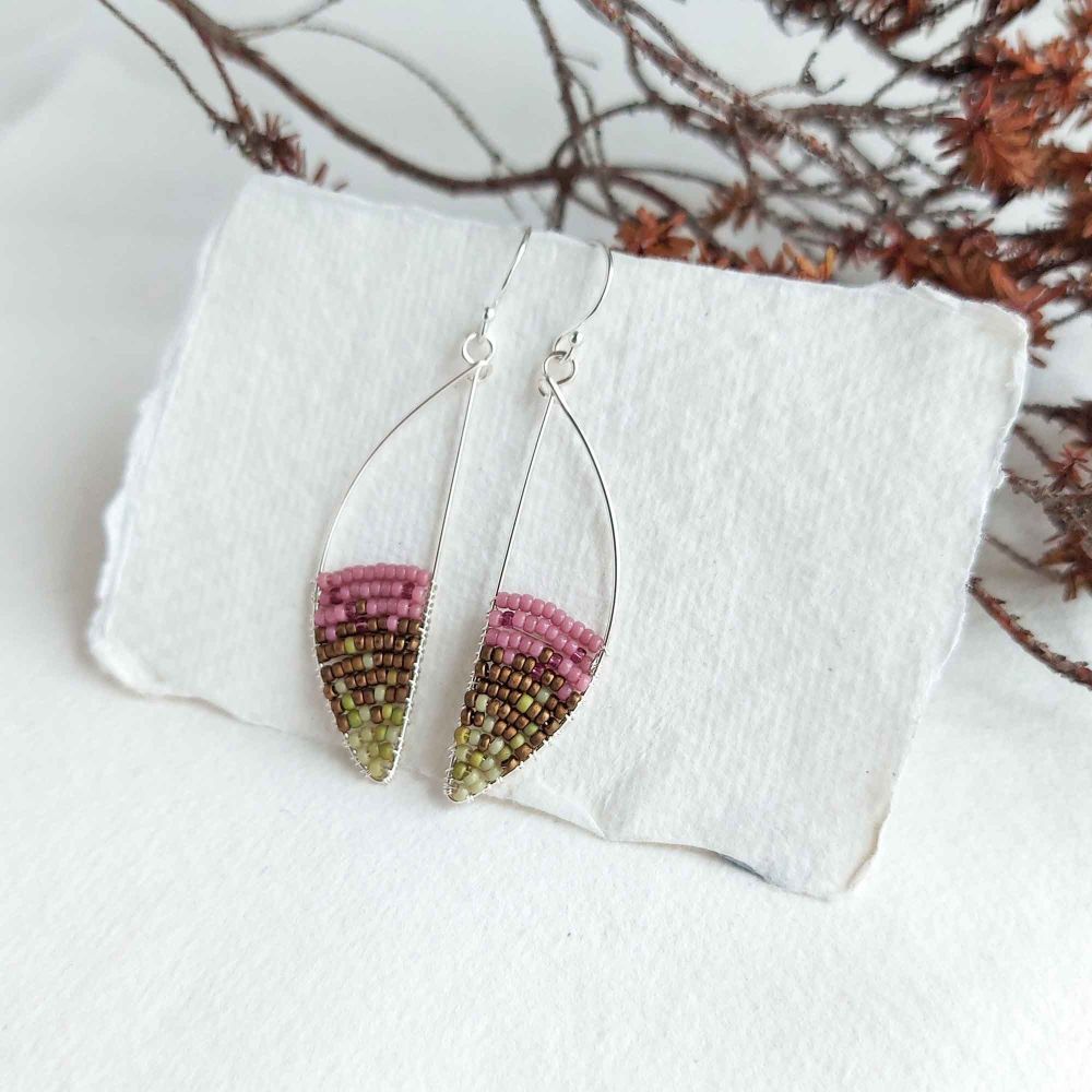 Silver Curve Earrings - More Colours