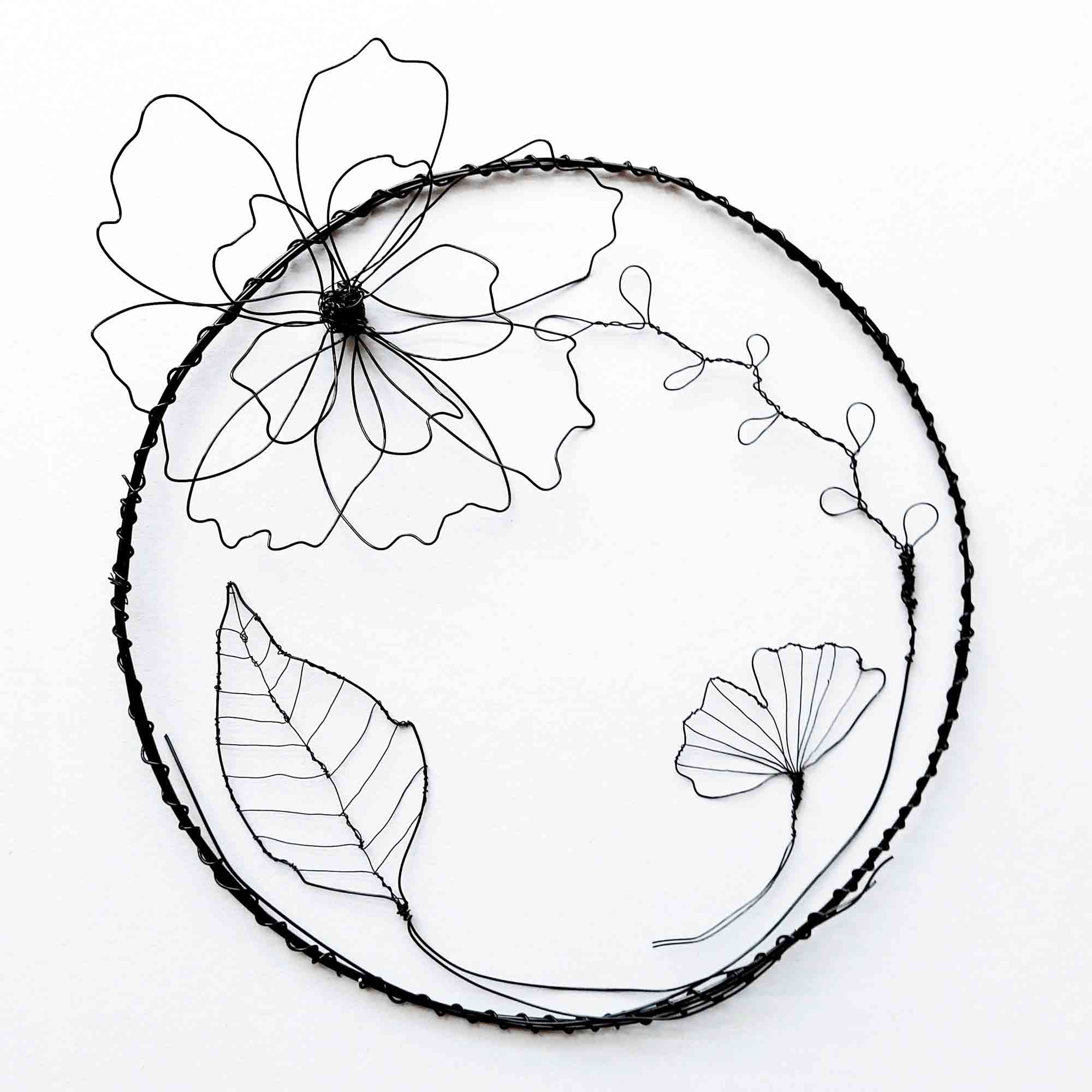 wire leaves and flowers workshop