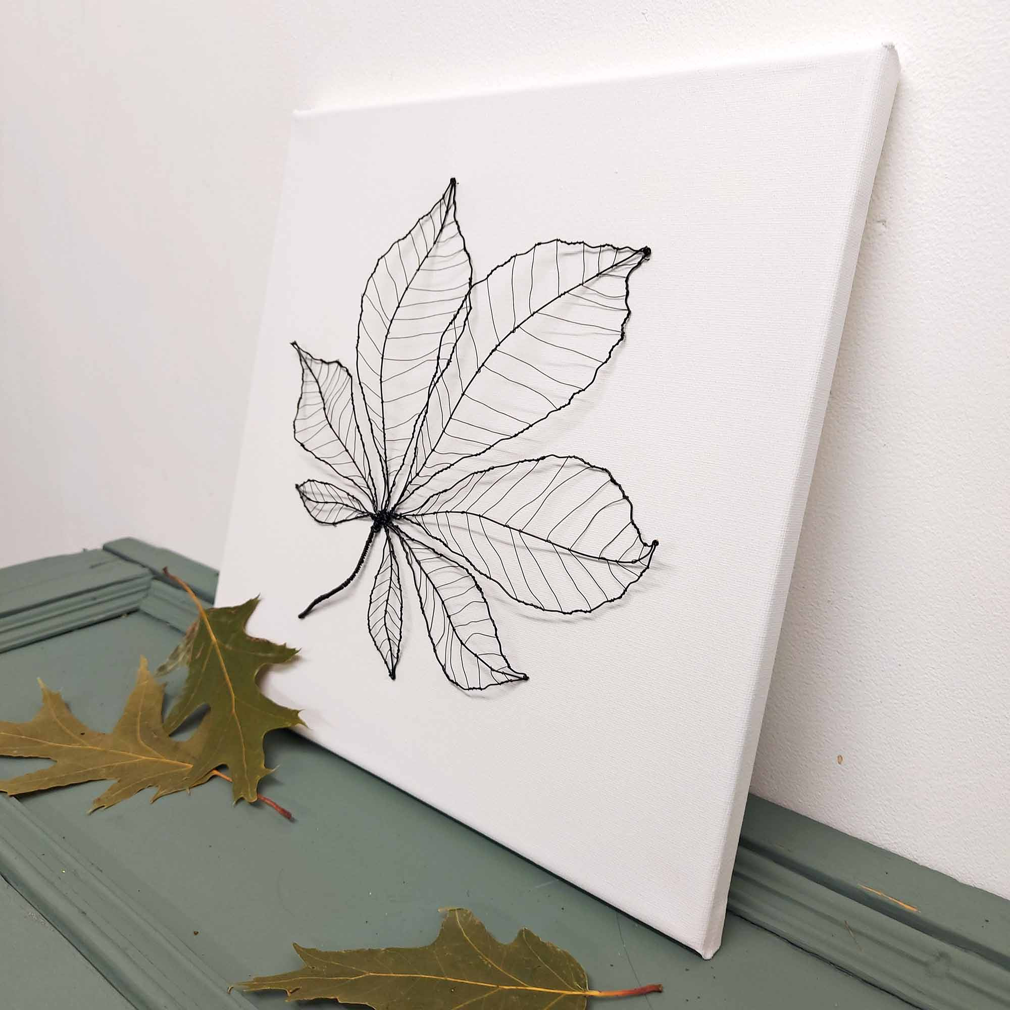 create your own wire leaf wall art with Judith Brown in Staffordshire.jpg