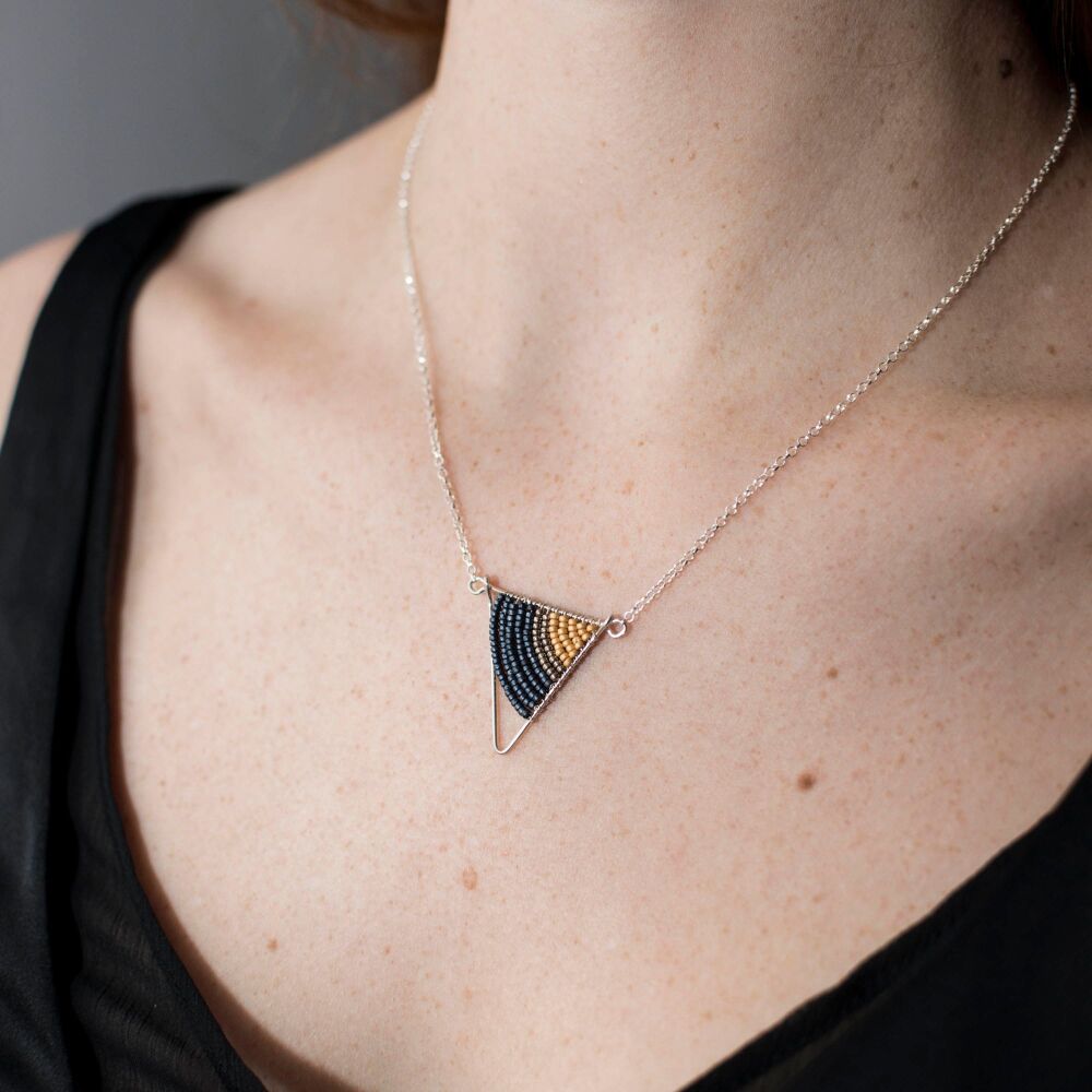 SALE Small triangle necklace