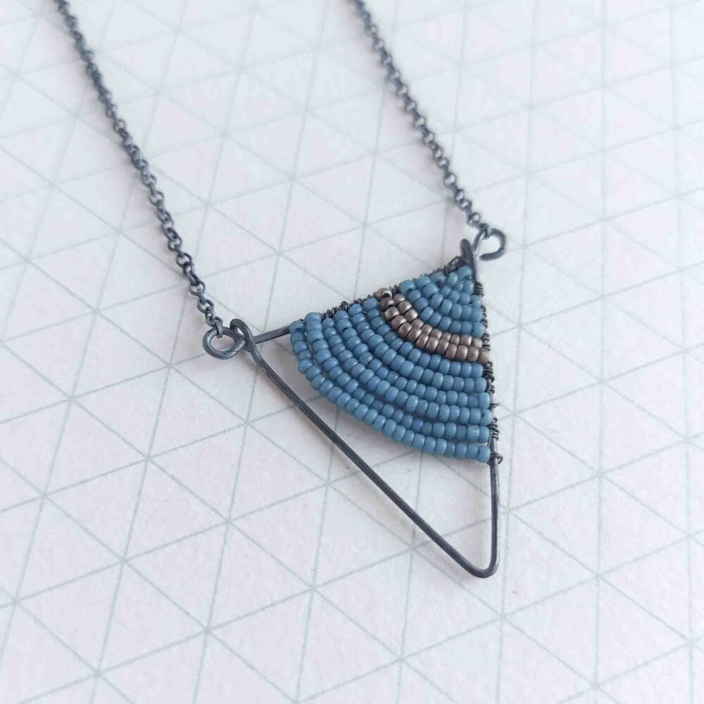 SALE Small triangle necklace