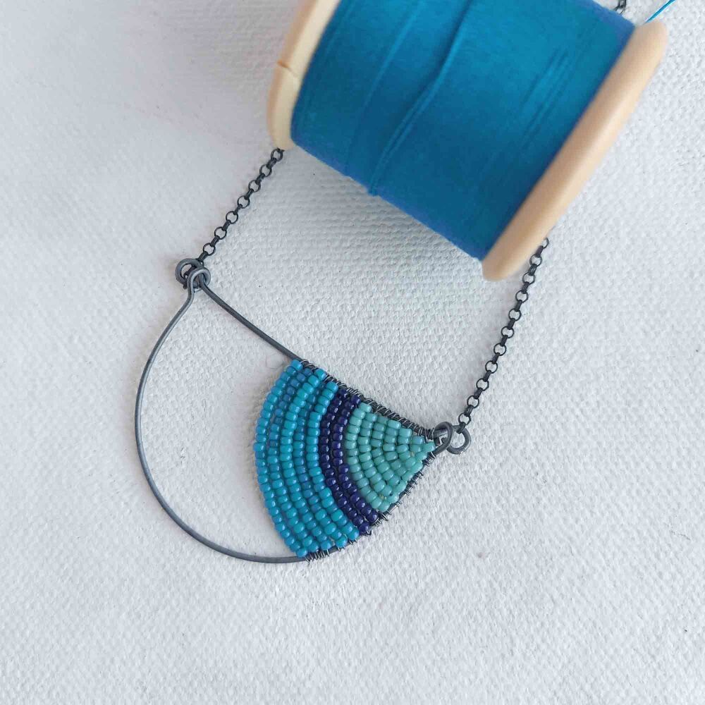 SALE - sample colour geometric necklace