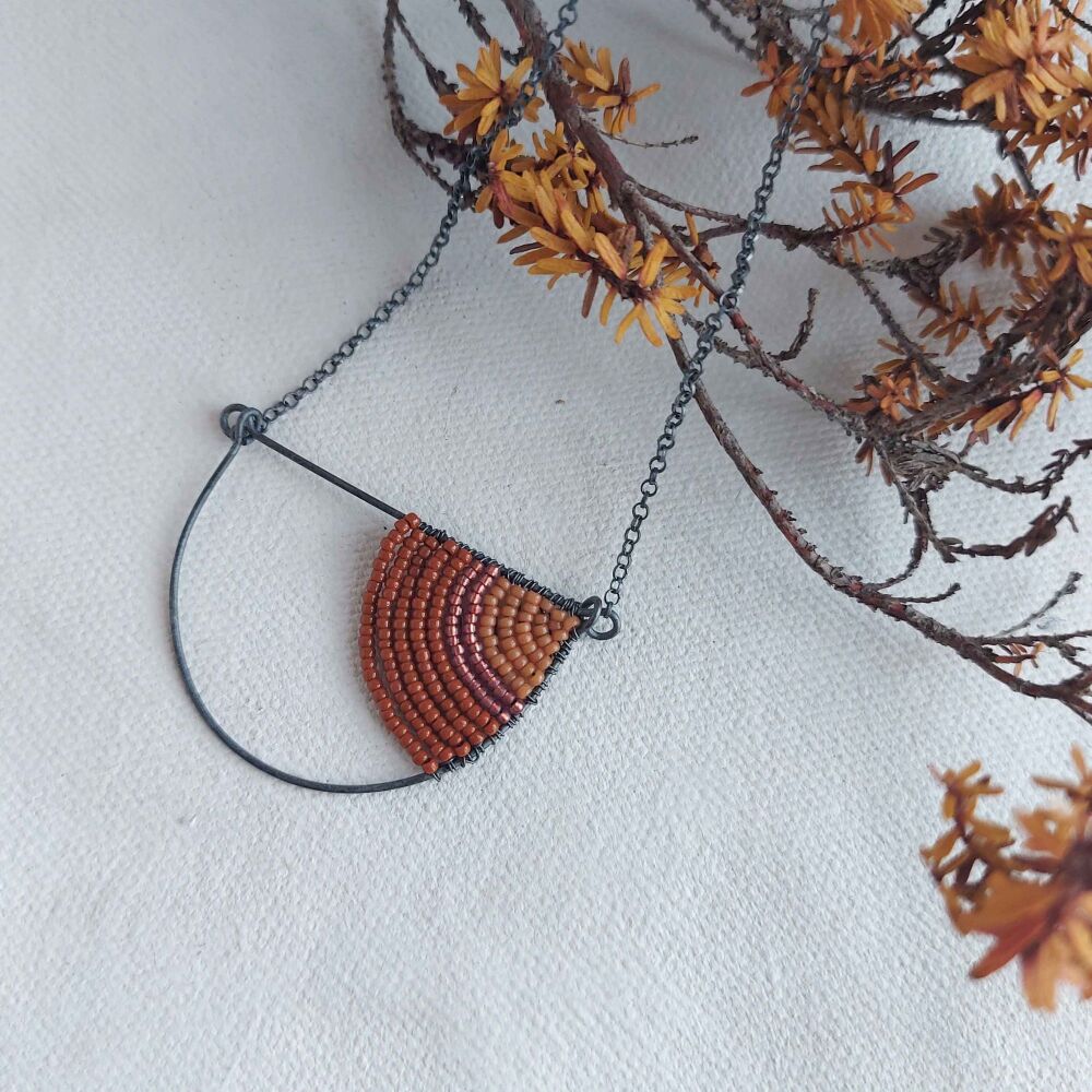 SALE - sample colour geometric necklace