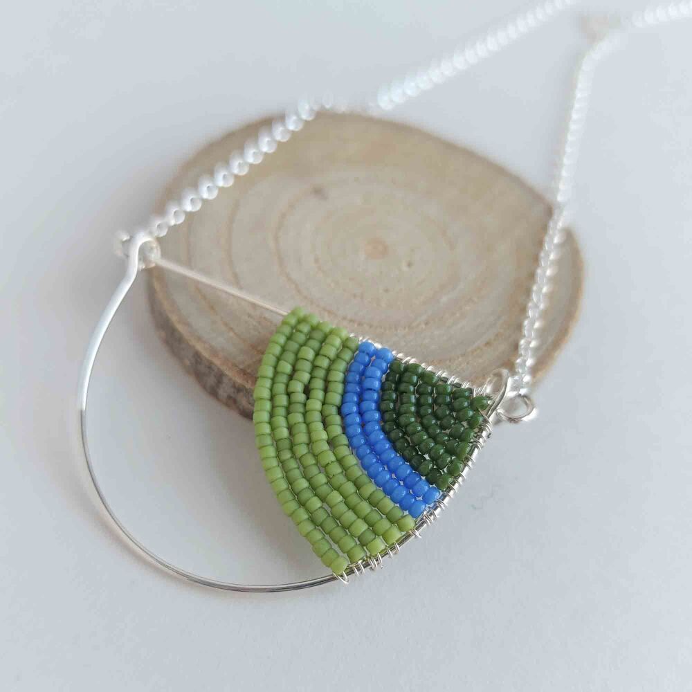 SALE - sample colour geometric necklace