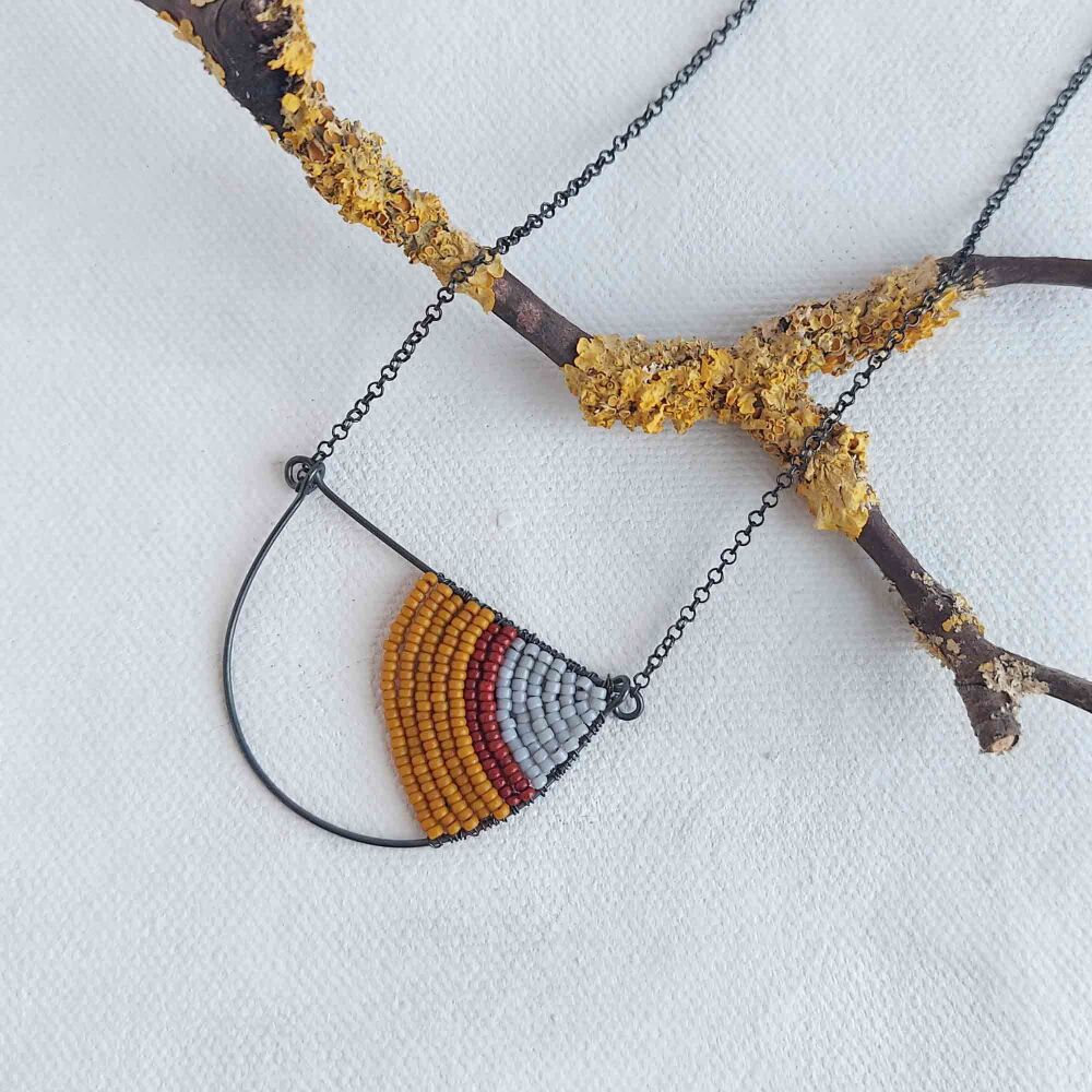 SALE - sample colour geometric necklace