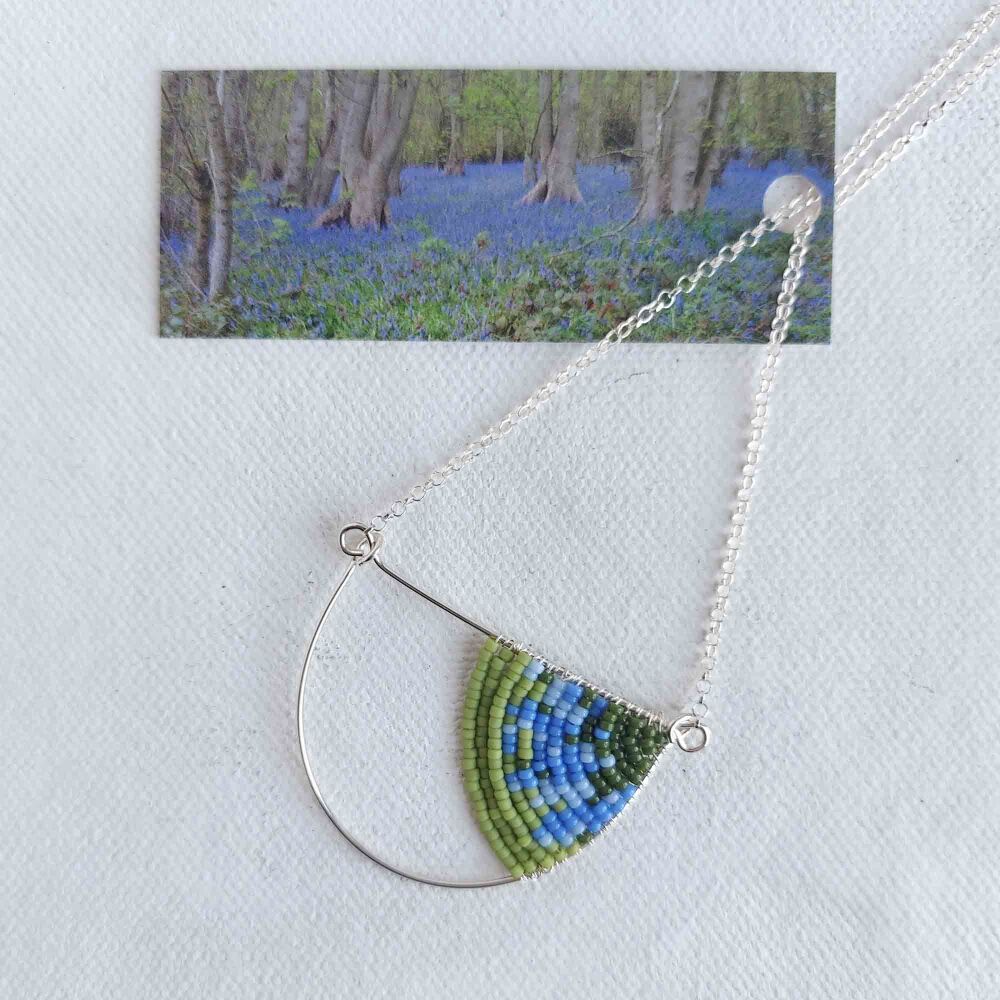 SALE - sample colour geometric necklace