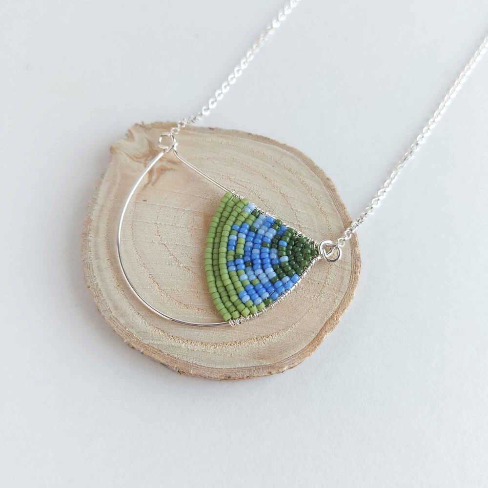 SALE - sample colour geometric necklace