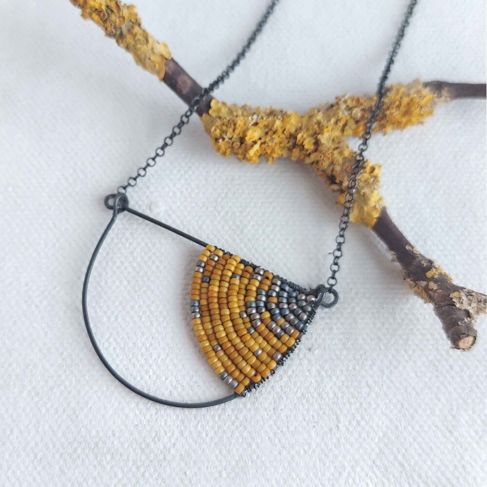 SALE - sample colour geometric necklace