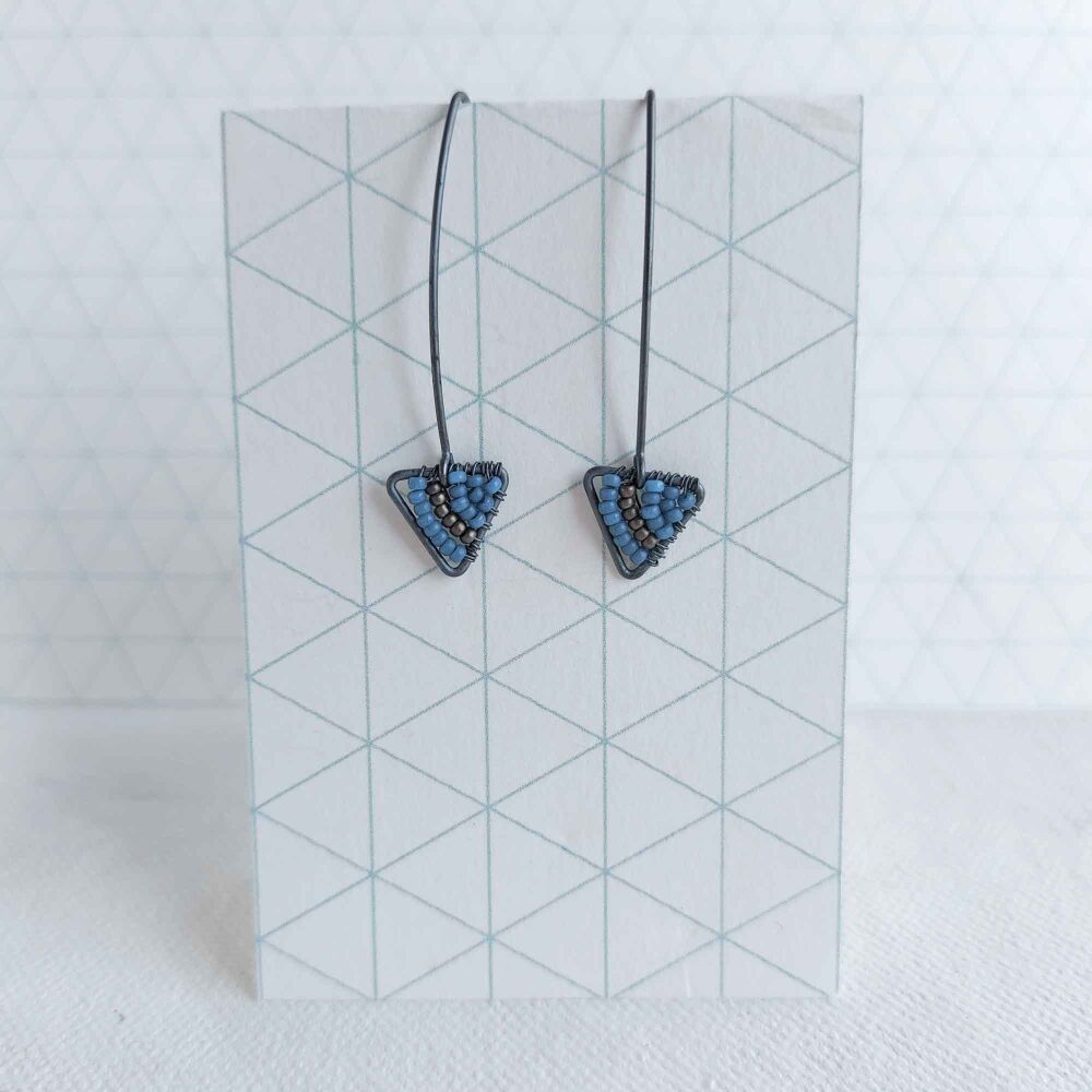 SALE - Long mini geometric earrings