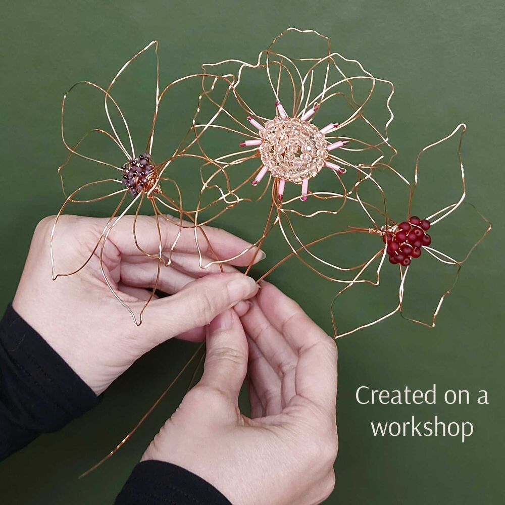 Evening Embellished Wire Flowers 22nd October 2025