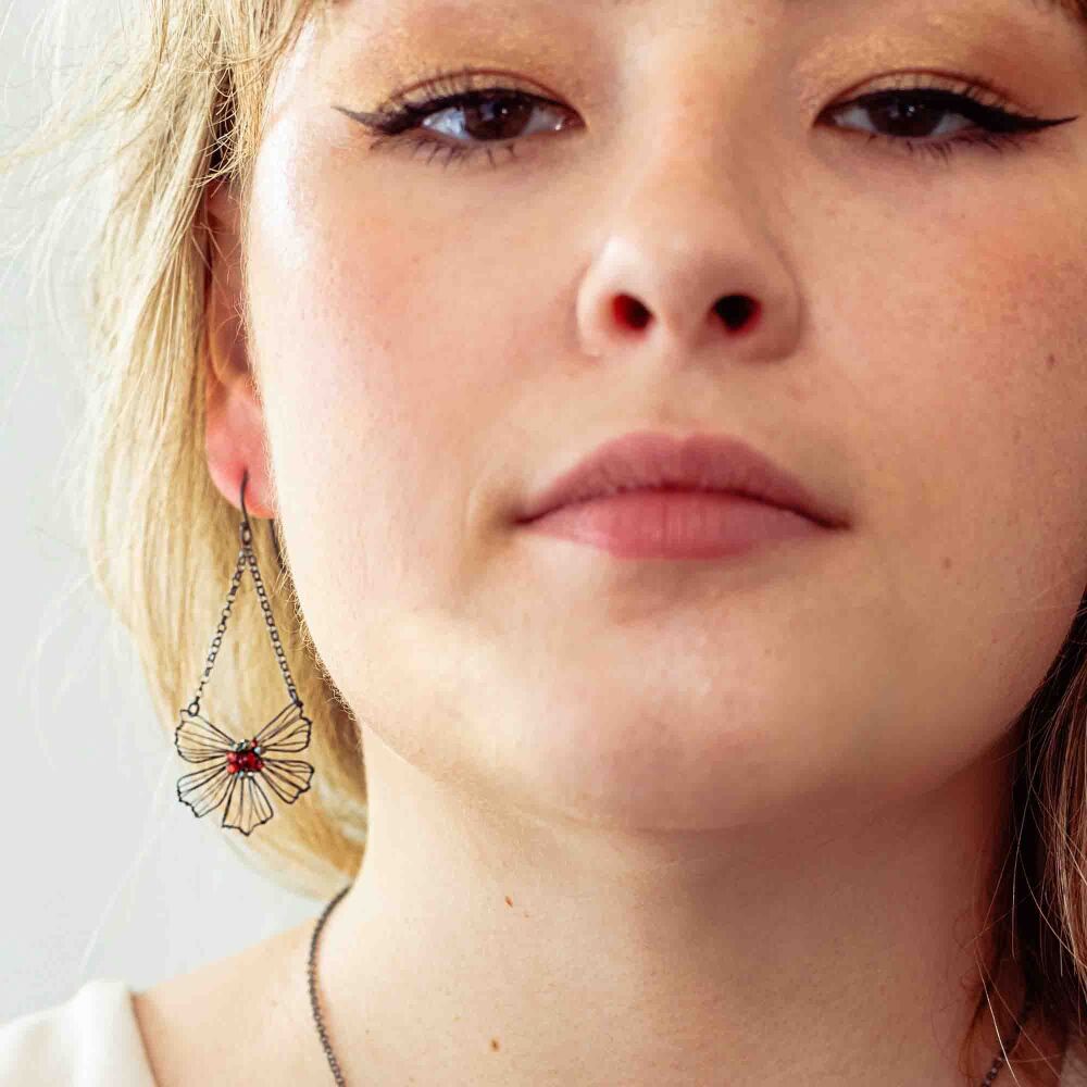 Petal Flower Chandelier Earrings - More Colours