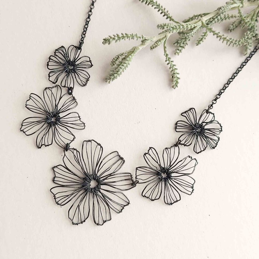 Flower - Silver Wire Jewellery