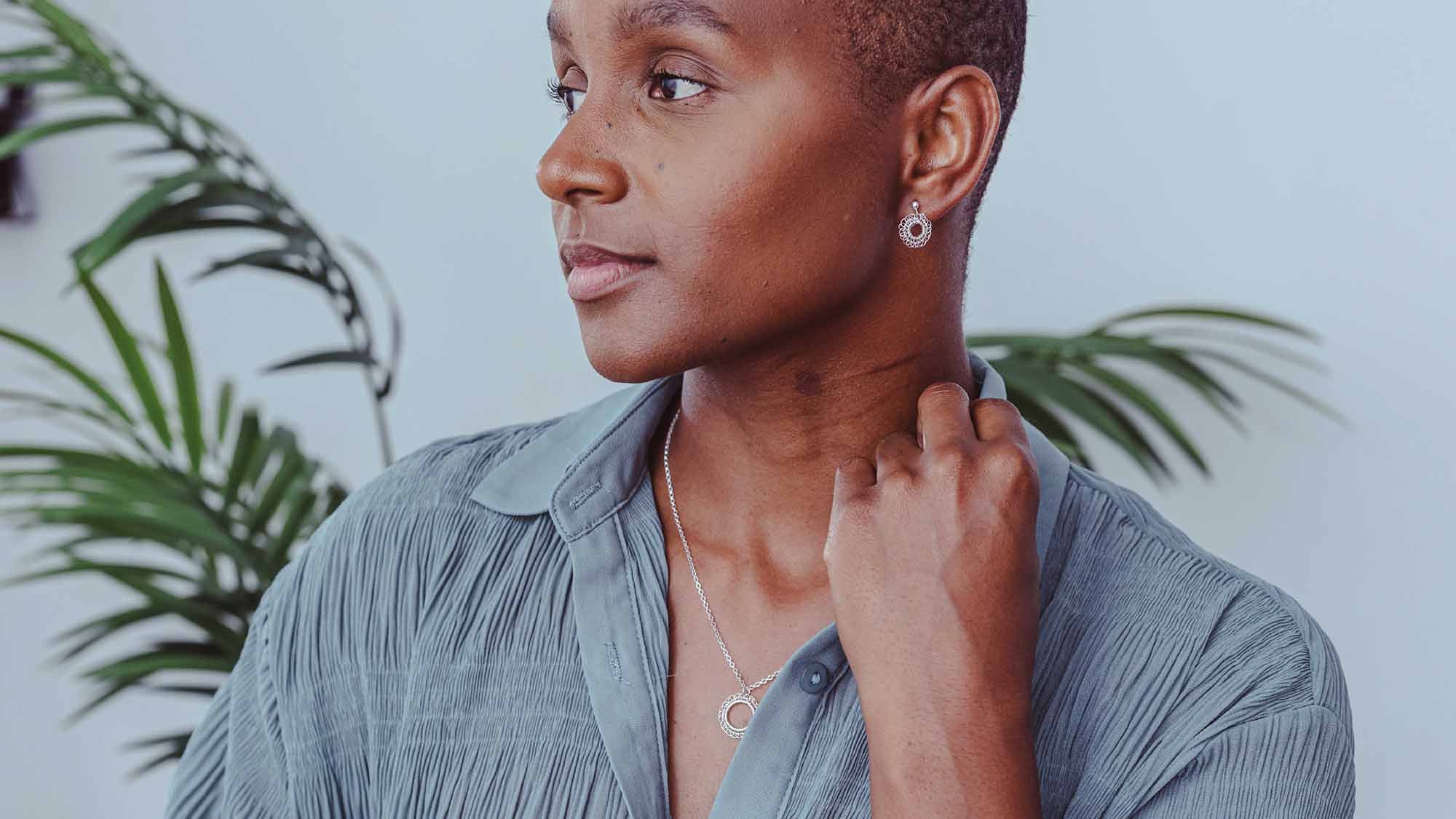 Silver Stitches jewellery collection Judith Brown