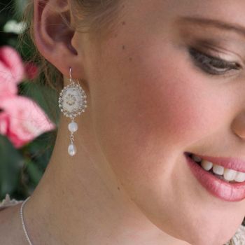 Anemone Lace Drop Earrings