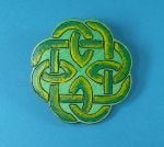 Painted Brooches - Knotwork Patterns
