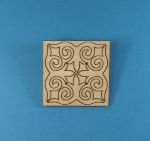 Unpainted Medieval Tile brooches