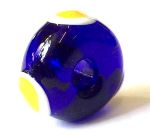 Cobalt blue Roman glass eye bead from Cornwall