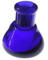 Small Cobalt Blue glass bottle