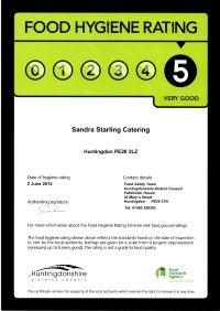 food hygiene certificate