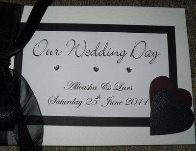 Large Double Heart Wedding Guest Book