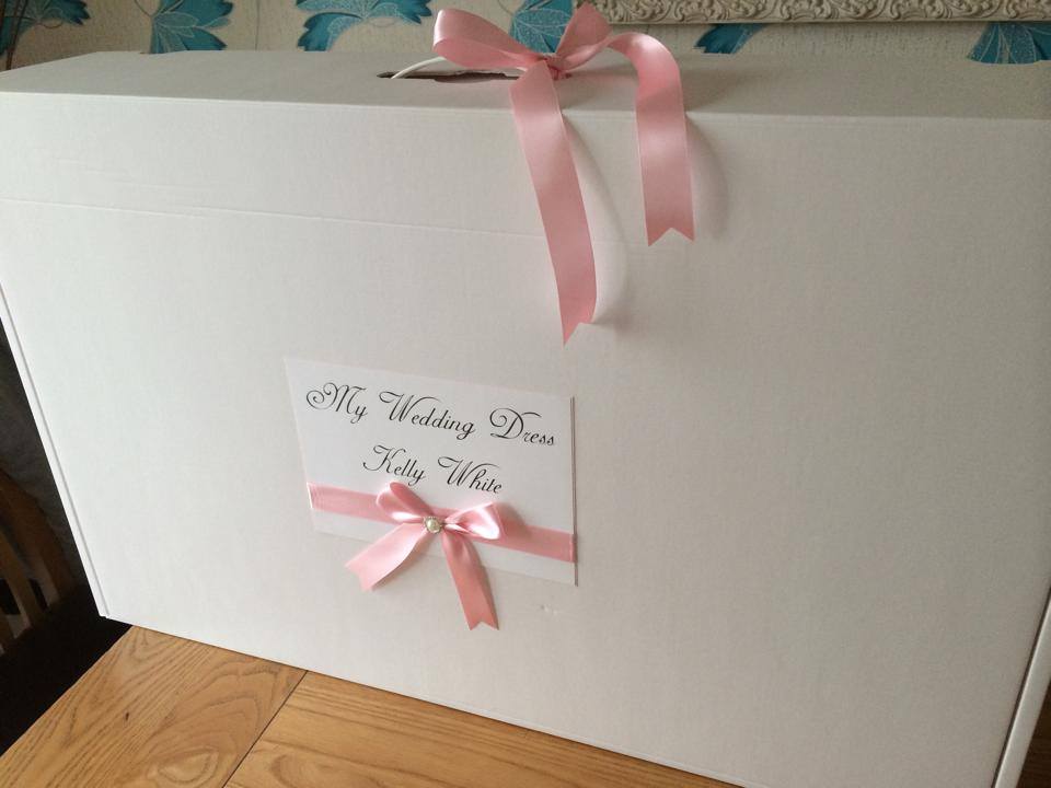 Personalised wedding outlet dress travel box