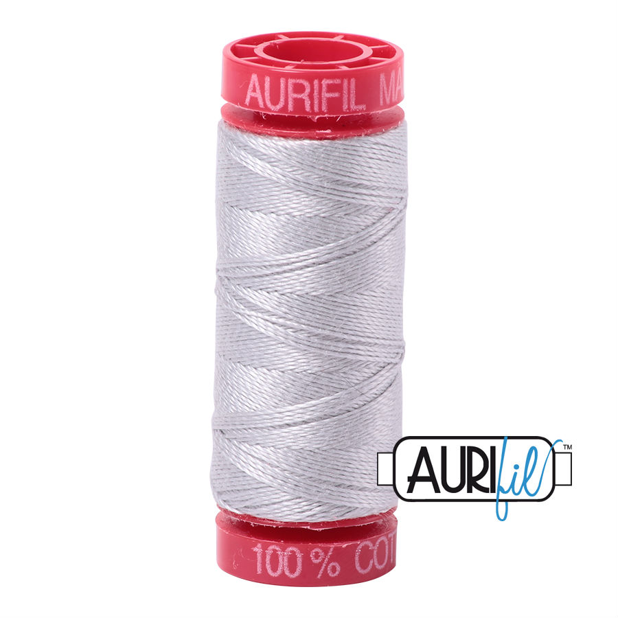 Aurifil Cotton 12wt - 2615 Aluminium - 50 metres