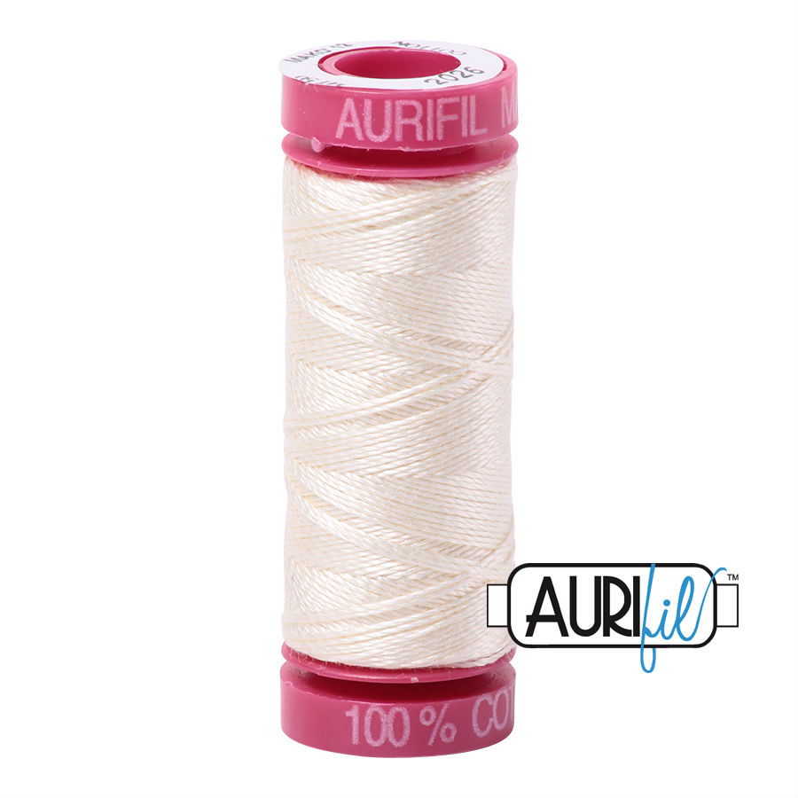 Aurifil Cotton 12wt - 2026 Chalk - 50 metres