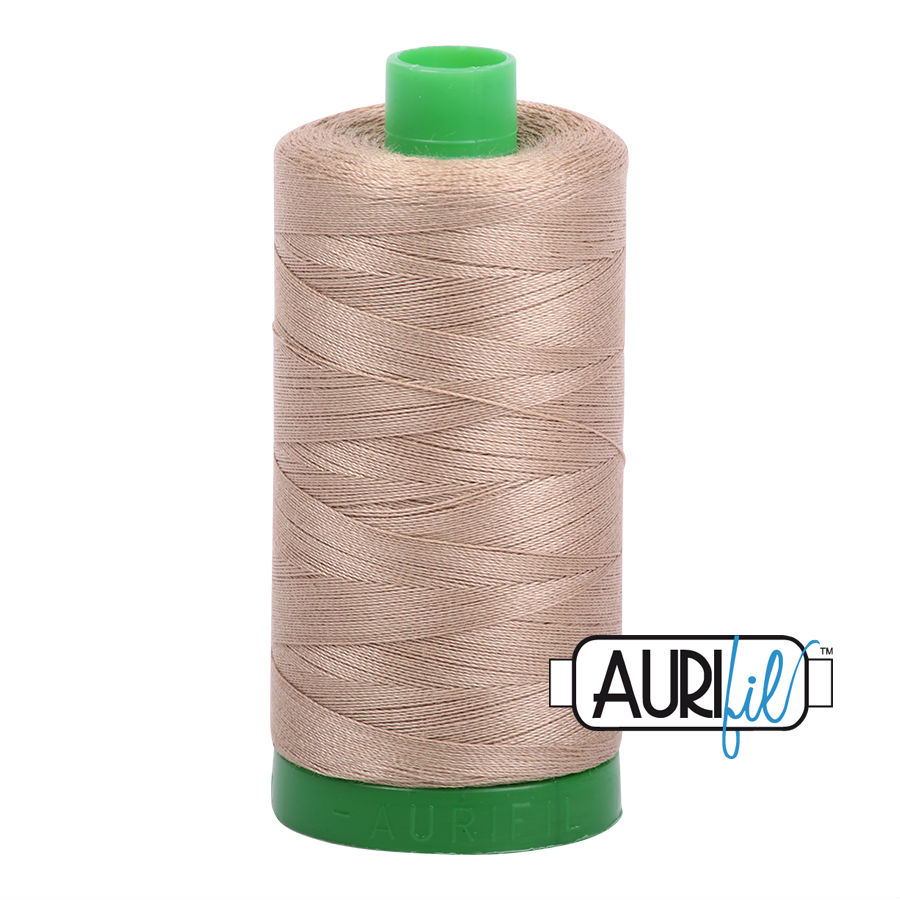 Aurifil Cotton 40wt, 2325 Linen