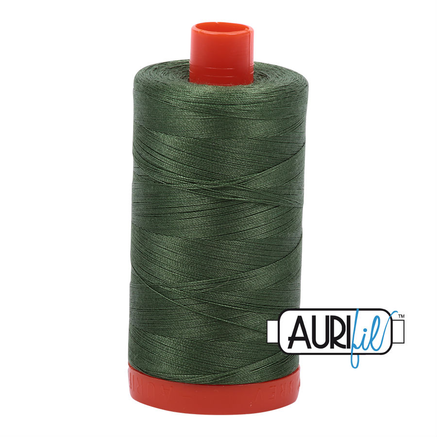 Aurifil Cotton 50wt - 2890 Very Dark Grass Green - 1300 metres