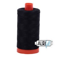 Aurifil Cotton 50wt - 2692 Black - 1300 metres *CURRENTLY OUT OF STOCK*