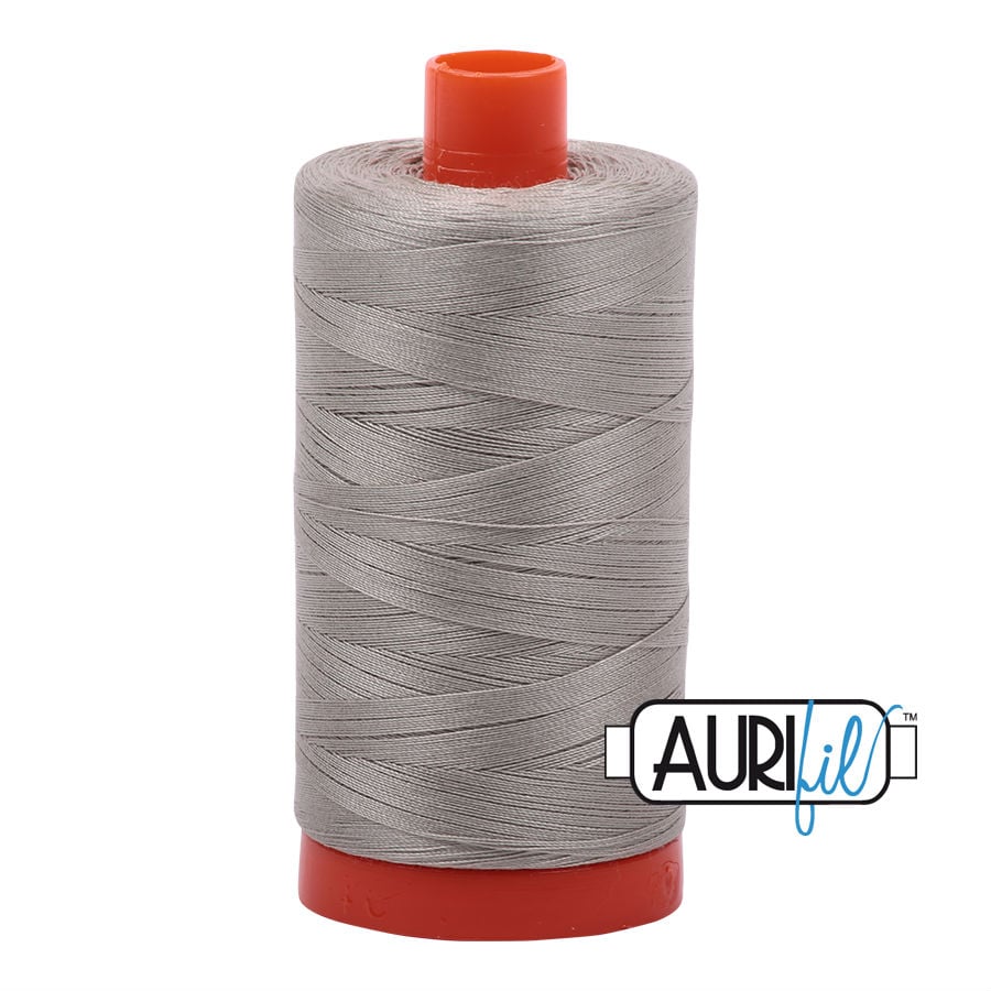 Aurifil Cotton 50wt, 5021 Light Grey