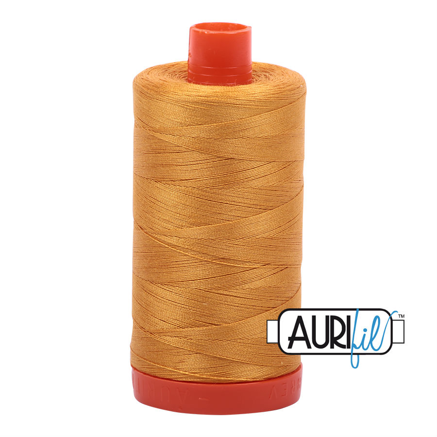 Aurifil Cotton 50wt, 2140 Orange Mustard