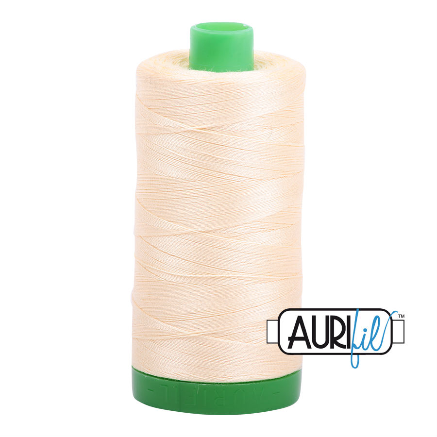 Aurifil Cotton 40wt, 2123 Butter