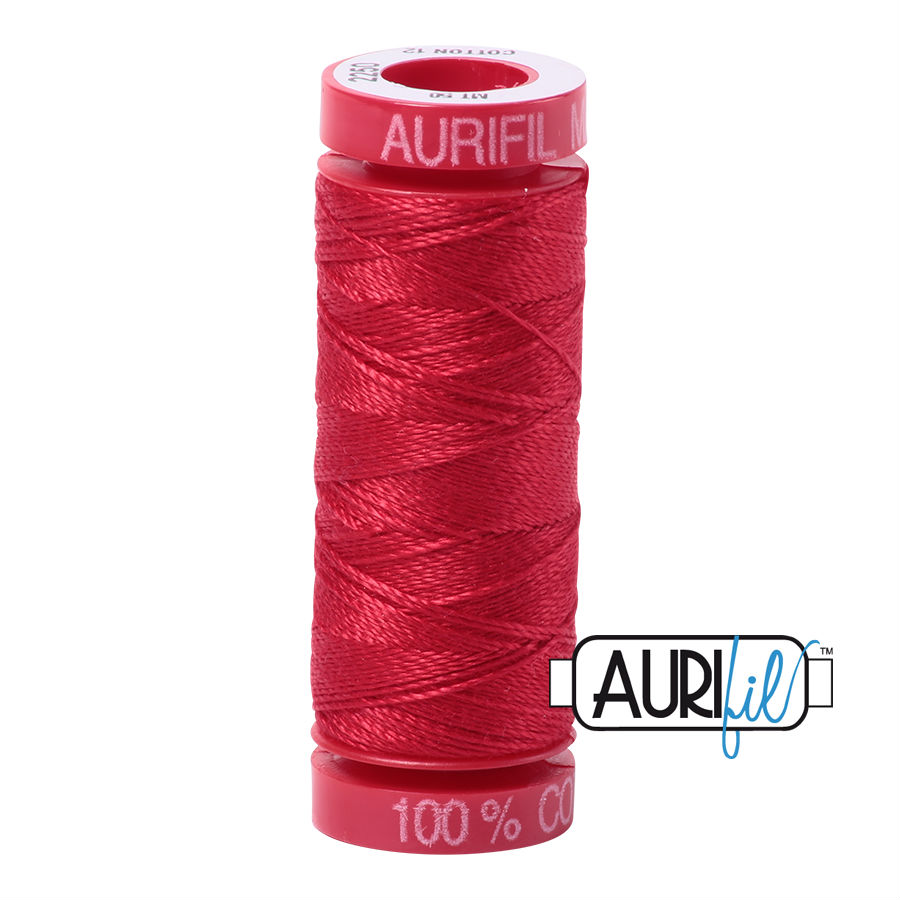 Aurifil Cotton 12wt, 2250 Red