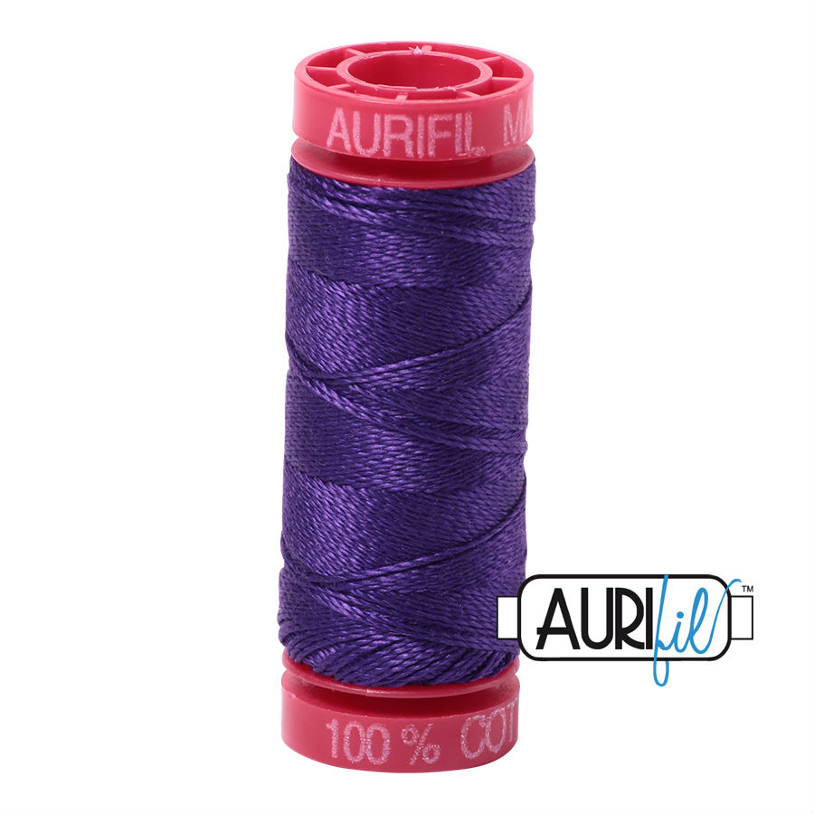 Aurifil Cotton 12wt - 2582 Dark Violet - 50 metres