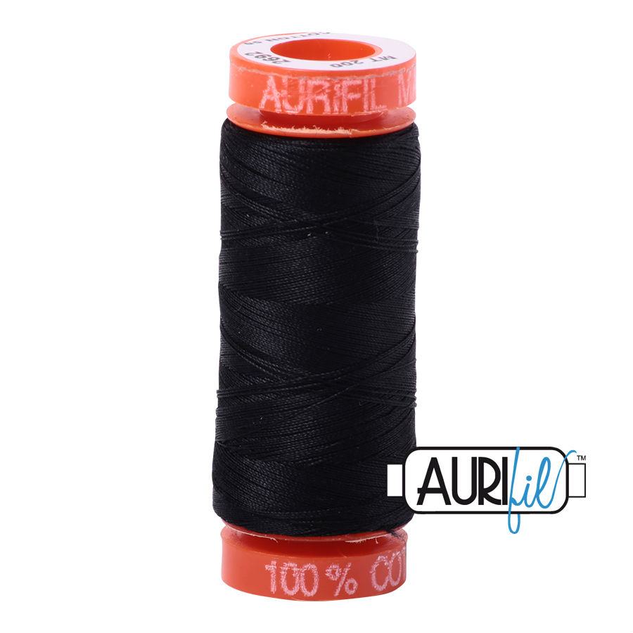Aurifil Cotton 50wt, 2692 Black
