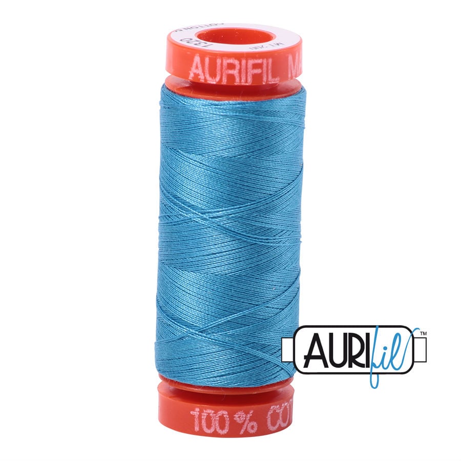 Aurifil Cotton 50wt, 1320 Bright Teal