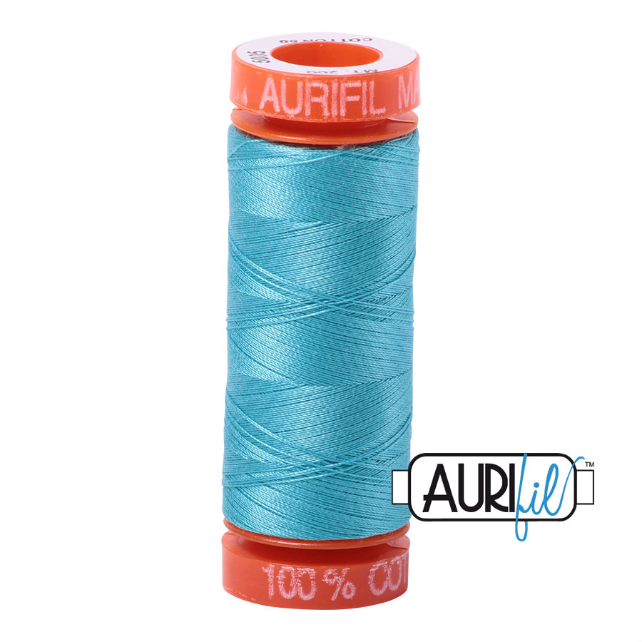 Aurifil Cotton 50wt - 5005 Bright Turquoise - 200 metres
