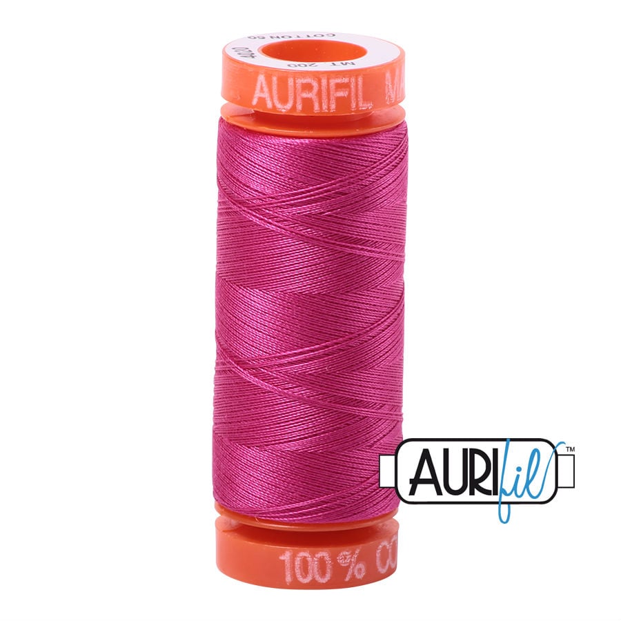 Aurifil Cotton 50wt, 4020 Fuchsia